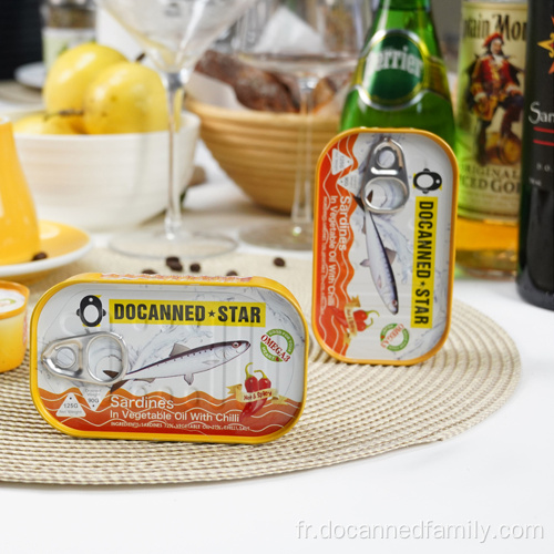 Sardines de qualité docanned en conserve